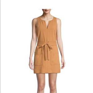 NWT JOIE Puck Tie Belt Sleeveless Minidress